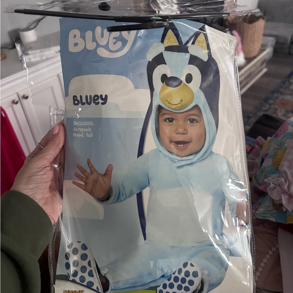 All pieces! Bluey Kids Costume - size 12-18m toddler months